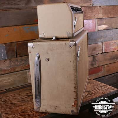 Fender Tremolux 6G9-B 30-Watt 2x10" Piggyback Guitar Amp 1960 - 1963 - Blonde image 4