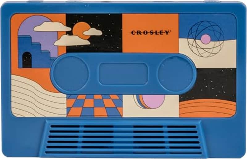 Crosley CR3045CO-SU Cassette Tape Wireless Bluetooth Speaker, Surreal Cobalt image 1