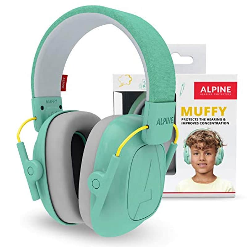 ALPINE HEARING PROTECTION Muffy Earmuffs for Kids 3-16 Adjustable Noise Reduction Headphones - Mint image 1