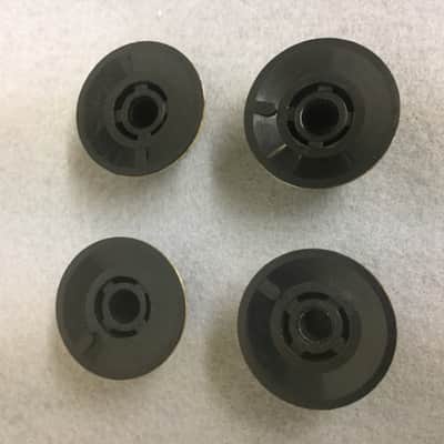 Gibson Silver Skirt Amp Knob 60's-70's - Black/Silver image 4