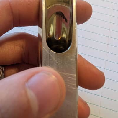 Vintage Lawton 6*B Gold Plated Alto Saxophone Mouthpiece – Original Cap & Ligature image 4