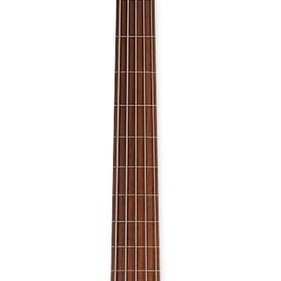 ESP LTD B-205SM 5 String Fretless Bass. Spalted Maple Natural Satin image 5