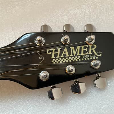 RARE! Hamer USA Special 1981 Checkered Head Early Sunburst Made in USA American Vintage Case_295 image 11