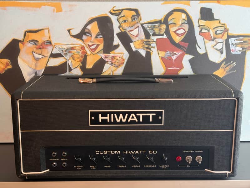 Vintage 1977 Hiwatt DR504 Custom 50 Tube Amp Head (Hylight Era) image 1