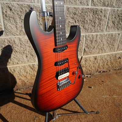 Schecter CUSTOM SHOP USA Sunset Custom-II HSS Tiger Eye Satin 6-String w/Case image 10
