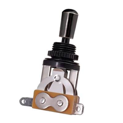 Electric Guitar 3 Way Toggle Switch Pickup Selector Switch With Brass Tip Knob (Black) image 1