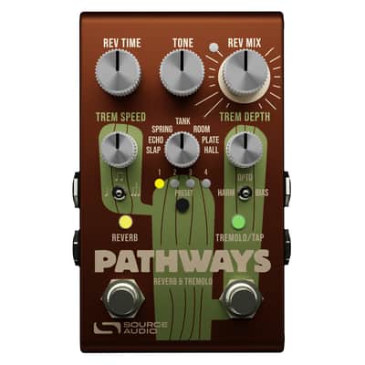 New Source Audio SA281 Pathways Reverb & Tremolo Guitar Effects Pedal image 1