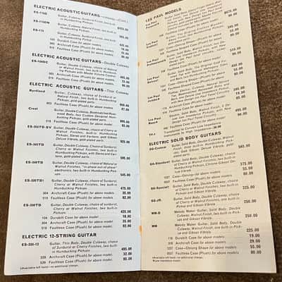 Gibson SR Price List 1970 image 3