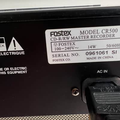 Fostex CR500  Fostex CR500 professional CD-R/RW master recorder  - Black image 4