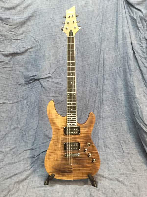 Schecter C-1 Exotic 2005 Antique Black Stain (ABLS) image 1