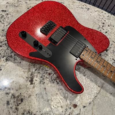 LsL Instruments T Bone 24 Fret - Brilliant Fire Sparkle - Matching Headstock image 3