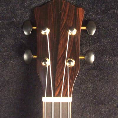 Handmade Tenor Ukulele, Solid Spalted Rosewood & Spruce, May Lily Floral Inlay, Soft-bag, Bruce Wei UCK17-2001-1 image 8