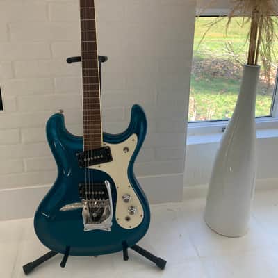 1993 Mosrite Ventures Model '65 Metallic Blue Mint Condition Full Documentation Made in the USA image 1