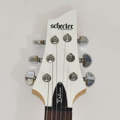 Schecter C-6 Deluxe Guitar Satin White B-Stock 1541 image 4