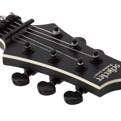Schecter C-1 FR S SLS Evil Twin Satin Black SBK Electric Guitar  Sustainiac - Brand New image 9