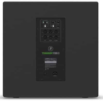 Mackie Thump 118S 1400W 18" Powered PA Subwoofer Dual XLR Inputs Polarity Controls Handles Pole Cup image 4