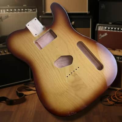 Sunburst Telecaster Tele Style Alder Wood Guitar Body image 3