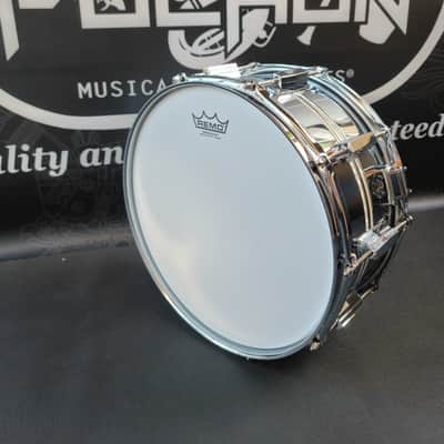 PEARL 14X6.5 DUOLUXE CHROME BRASS SNARE DRUM (CLEARENCE) image 4