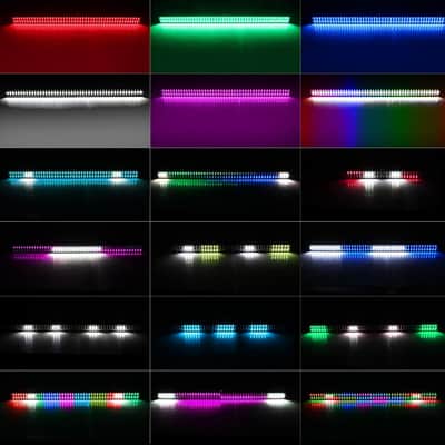 Led Wash Light Bar For Party - 100W 288Leds Rgbw Dmx Light Bar With Chasing Function Strobe Effect Pixel Light Bar Uplights For Wedding Church Nightclubs Dj Events Stage Lighting image 5