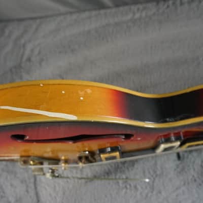 Firstman Semi Hollow Body 1960s rare - Sunburst Japan image 15
