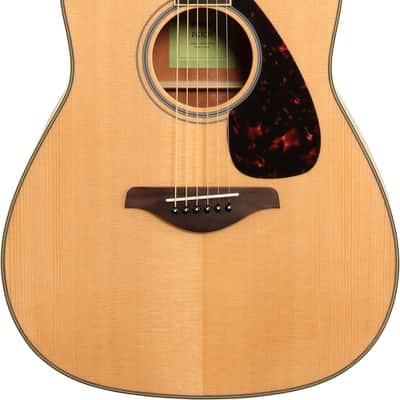 Yamaha FG820 Dreadnought Acoustic Guitar, Solid Spruce Top image 2