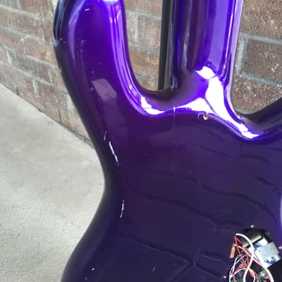 Wizard USA Neck Through Left-y 5 String 90's Purple Bass Not A Spector Make an Offer image 12