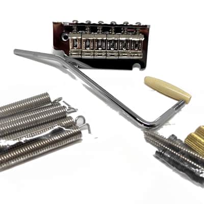 Fender® Deluxe Series Stratocaster Chrome Tremolo bridge assembly (two-point) 09 image 4