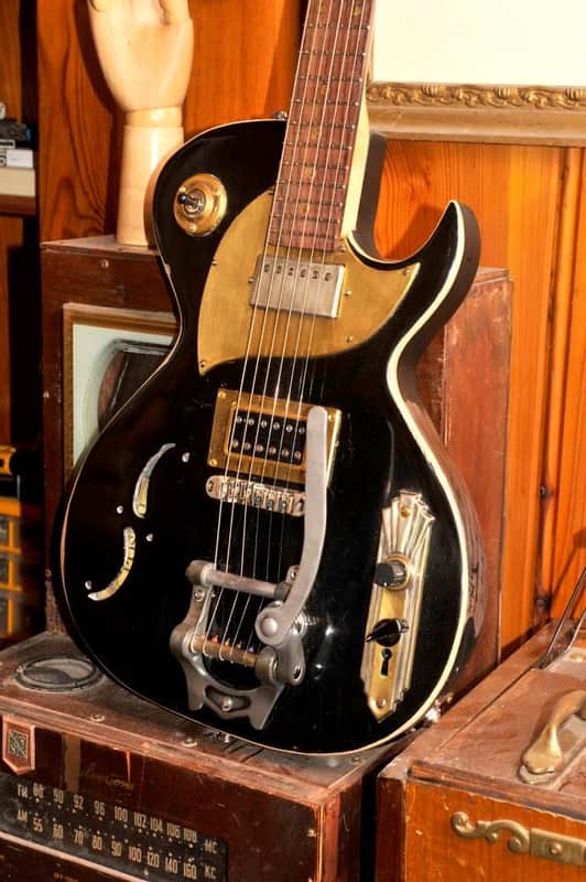 Postal Delta Zephyr 2013 Handmade Black Gibson Pickups Bigsby image 1