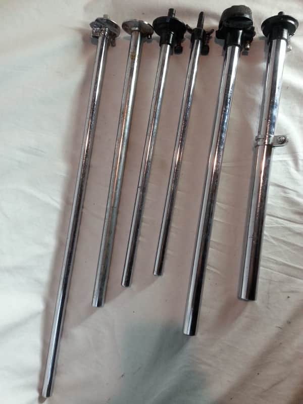 *Hi-Hats Stands 6x Top Tubes+Cymbals Holders Parts Lot Vintage 60s Ludwig + More image 1