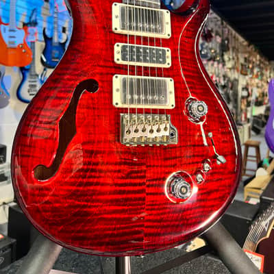 PRS Special Semi-Hollow Electric Guitar, Custom Color - Fire Red Wrap Burst w/ Case, Signature Dlr, FREE PLEK 297 image 9