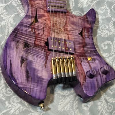Dark Art Guitars -Dreamweaver - headless guitar- semi-hollow body image 16
