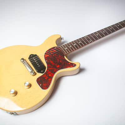 Gibson Custom Shop Les Paul Junior Double Cut (DC) 2007 - T.V. Yellow / Split-Pea Soup image 4