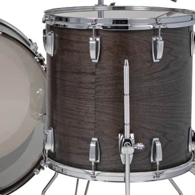 Ludwig Classic Oak Fab 3-piece Acoustic Drum Set Shell Pack Smoke image 5