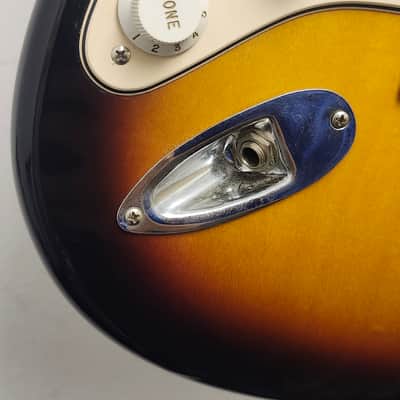 2006 Fender Stratocaster Standard Electric Guitar- Left Handed, Sunburst, Made in Mexico image 4