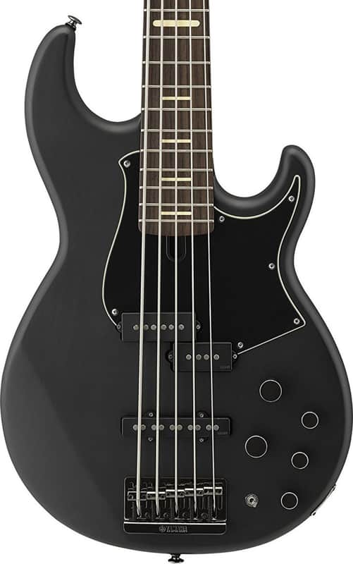 Yamaha BB735A 5-String Bass Guitar, Rosewood Fingerboard, Matte Translucent Black image 1