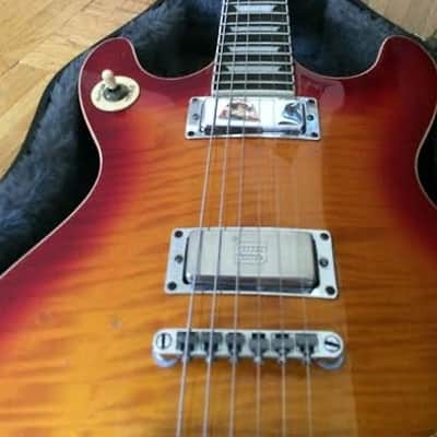 Samick Artist Series Double Cutaway  Cherry Flame image 2