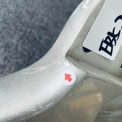 Metallic Silver Electric Bass Guitar Body image 6