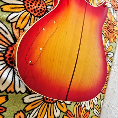 ONG Blues Guitar Muddy 2000 - Cherry Sunburst image 5