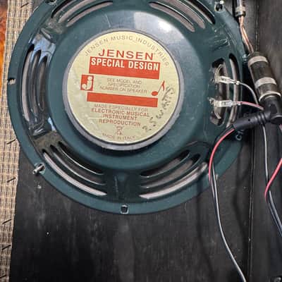 Jensen C10R Vintage Ceramic 10" 25-Watt 8ohm Guitar Speaker 2010s - Green image 1