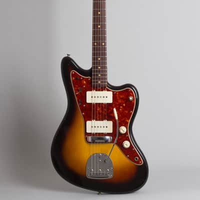 Fender  Jazzmaster Solid Body Electric Guitar (1960), ser. #54866, original brown tolex hard shell case. image 1