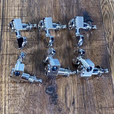 Grover 102 Rotomatics 3+3 Tuning Machine Set Nickel Used image 2