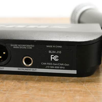 Shure BLX24/PG58 Handheld Wireless System - J10 Band (NO POWER SUPPLY) CG012PB image 5