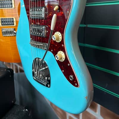 Fender 60th Anniversary Triple Jazzmaster Daphne Blue 2018 Electric Guitar image 7