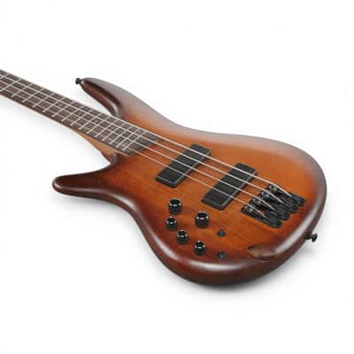 Ibanez SR500ALMHL Left-Handed (Lefty) 4-String Electric Bass – Mahogany Brown Burst Low Gloss image 6