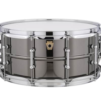 Ludwig LB417T Black Beauty 6.5x14" Brass Snare Drum with Tube Lugs