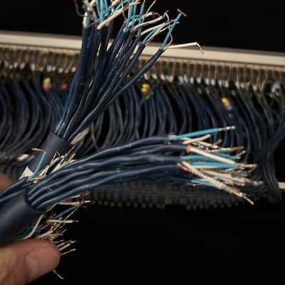 Ghielmetti CSF 1x48AV. Audio and digital patchbay.Already wired. 4,5 feet 96 leads loom image 8