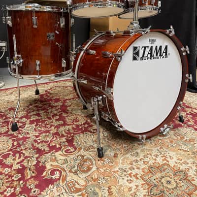 Tama 50th Limited Superstar Reissue 4pc Shell Pack Super Mahogany image 1