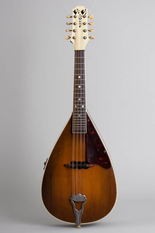 Vivi-Tone Hollow Body Electric Mandolin (1933), ser. #301, original black chipboard case. image 1