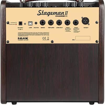 NUX AC-80 80W Battery Powered 1 x 6.5" Acoustic Guitar Amplifier With Looper & Bluetooth and image 5
