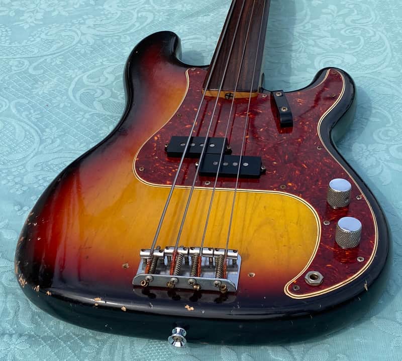 Fender Precision Bass Fretless 1972 - Sunburst - Rosewood